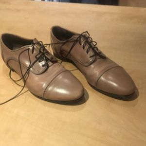 Beautiful silky tan AGL loafers great for spring!